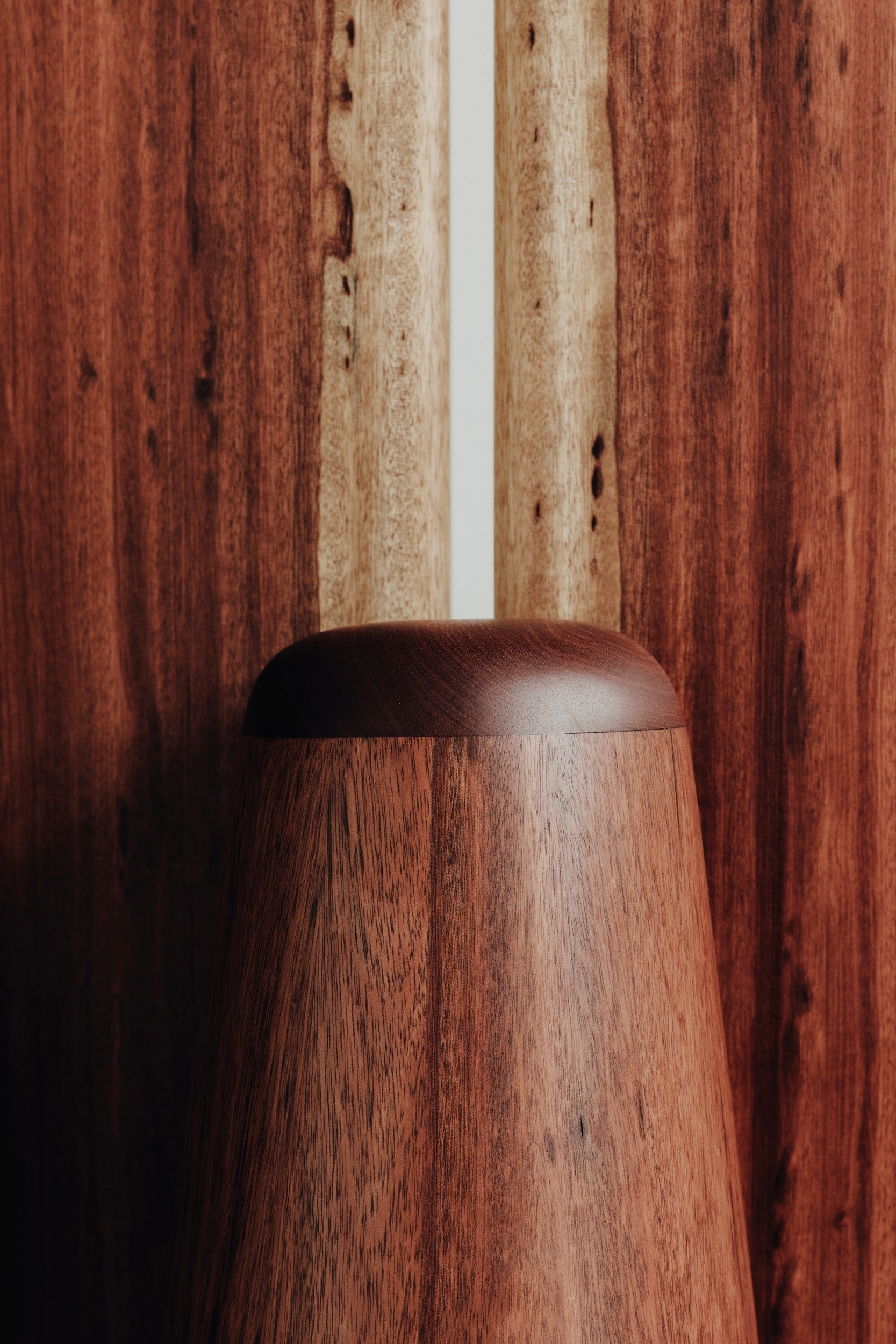 Close up of floor standing mirror by Estudio Prosa.